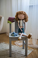 Hračky - Veľká háčkovaná bábika - 15042583_