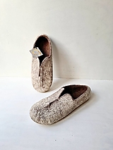 Ponožky, pančuchy, obuv - Pánske vlnené papuče ON-céder (25,3 cm) - 15045574_