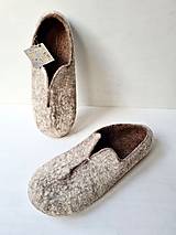 Ponožky, pančuchy, obuv - Pánske vlnené papuče ON-céder (25,3 cm) - 15045576_