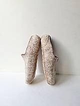 Ponožky, pančuchy, obuv - Pánske vlnené papuče ON-céder (25,3 cm) - 15045586_