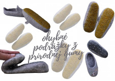 Ponožky, pančuchy, obuv - Pánske vlnené papuče ON-céder (25,3 cm) - 15045608_