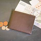 Peňaženky - Kožená peňaženka - Alex s výklopnou kapsou - 15049144_