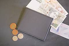 Peňaženky - Kožená peňaženka - Alex s výklopnou kapsou a RFID fólií - 15049170_