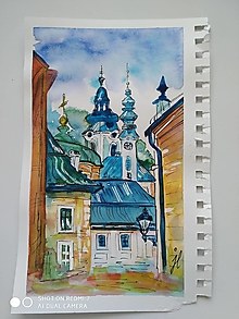 Obrazy - Banská Štiavnica, akv.5, 13x23 - 15047893_
