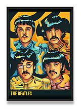 Grafika - Hudobný print folkjord The Beatles - 15046191_