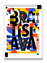 Grafika - Typografický print folkjord Bratislava - 15046610_