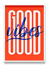 Grafika - Typografický print folkjord Good vibes - 15046611_