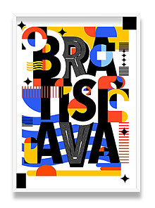 Grafika - Typografický print folkjord Bratislava - 15046610_