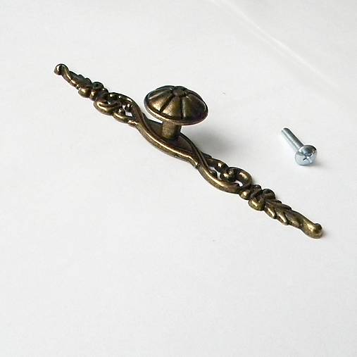 Polotovary - Kovová úchytka /14cm/ - 15048661_
