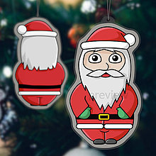 Dekorácie - Zababušenec vianočná ozdoba (Santa) - 15045440_