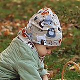 Detské čiapky - Mackovia hlavy úpletová čiapka, nákrčník alebo set - 15052545_