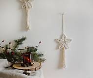 Dekorácie - Vianočná hviezda (natural biela) - 15051708_