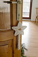 Dekorácie - Vianočná hviezda (natural biela) - 15051712_