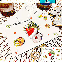 Papiernictvo - Vianočná pohľadnica Retro 1 - 15050039_