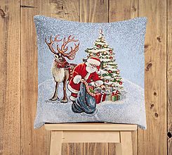 Úžitkový textil - Vianočná obliečka na vankúš - 15051188_