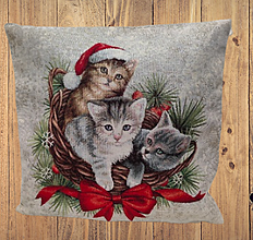 Úžitkový textil - Vianočná obliečka na vankúš - 15053033_
