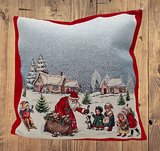 Úžitkový textil - Vianočná obliečka na vankúš - 15053079_