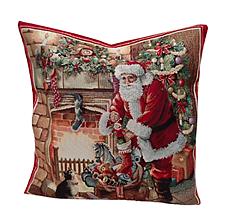 Úžitkový textil - Vianočná obliečka na vankúš - 15053562_