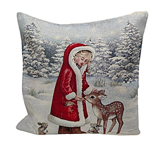 Úžitkový textil - Vianočná obliečka na vankúš - 15053676_