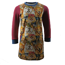 Detské oblečenie - šaty psí šlechta- růžové - 15050811_