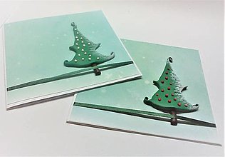 Papiernictvo - Pohľadnica ... vianočný stromček - 15056961_