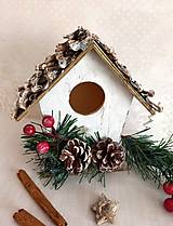 Dekorácie - vianočná dekorácia - vtáčia búdka - 15055040_