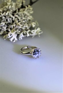 Prstene - turmalín strieborný prsteň - ochranný šperk - 15056753_