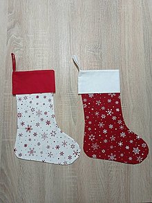 Dekorácie - Mikulášske / vianočné čižmy  - balenie pre pár/2ks - 15054741_