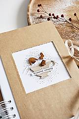 Papiernictvo - Vianočný receptár - béžová šálka s medovníkmi - 15062013_
