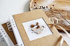 Papiernictvo - Vianočný receptár - béžová šálka s medovníkmi - 15062014_