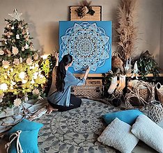 Obrazy - MAGICKÁ MANDALA na VIANOCE❤️osobná,rodinná,partnerská originálny vianočný darček,TALIZMAN - 15061405_