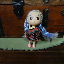 Hračky - 12 cm bábika - kľúčenka s oblečením - 15061484_