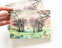 Papier - Pohľadnica "Jarná nádej" - 15061721_