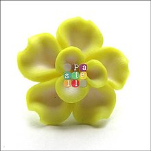 Korálky - (7167) FIMO kvet, 25 x 26 mm - 1 ks - 15067486_