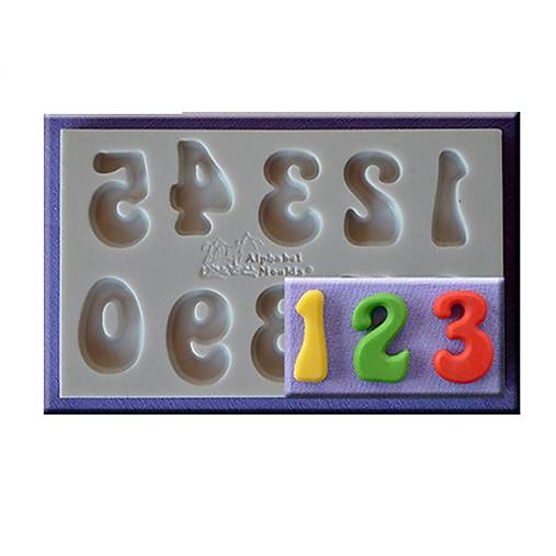 Nástroje - F22/ Silikónová forma- čísla ...9x5,4 cm - 15067320_