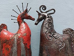Sochy - Keramika, Koník Bronz - 15066498_