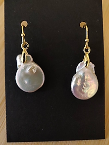 Náušnice - NAU barokové perly, pozlátené - 15065438_