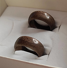 Prstene - Pár prsteňov z amerického orecha - 15067979_