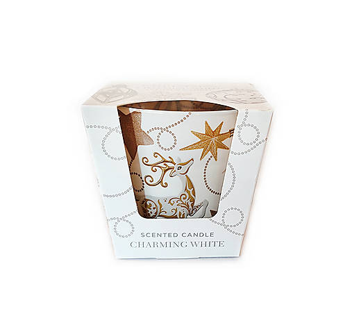 Vonná sviečka Glamour Christmas - Charming White