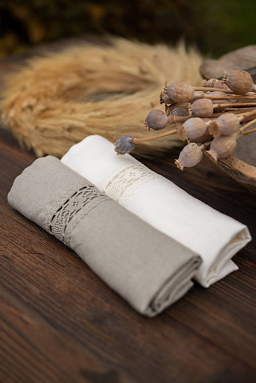 Úžitkový textil - Sada kuchynských utierok Grandma's Secrets - natur/smotanová - 15066460_