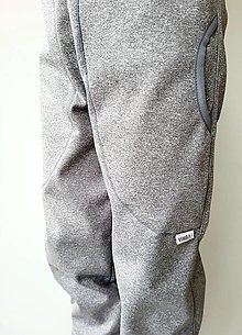 Detské oblečenie - Softshellové nohavice "grey&grey"  - 15069208_