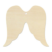 Polotovary - Drevený výrez Krídla 10x9x0,4 cm - 15071773_