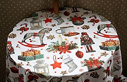 Úžitkový textil - Vianoce. Vianočný obrus "Cínový vojačik" - 15069935_