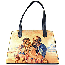Kabelky - Ručne maľovaná kabelka inšpirovaná motívom Michelangelo – The Doni Tondo - 15068675_