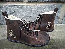 Ponožky, pančuchy, obuv - Barefoot topánky vysoké , zateplené - 15068536_