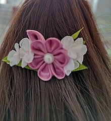 Ozdoby do vlasov - Lúčne kvety na sponke - 15069694_