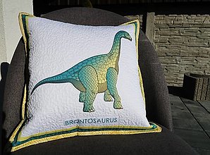 Úžitkový textil - Vankúš pre chlapca s dinosaurom - 15071826_
