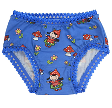 Detské oblečenie - dívčí kalhotky modré mochomůrky - 15069339_