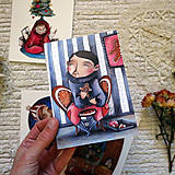 Papiernictvo - Čudné Vianočné pohľadnice - 15073375_
