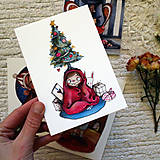 Papiernictvo - Čudné Vianočné pohľadnice - 15073395_